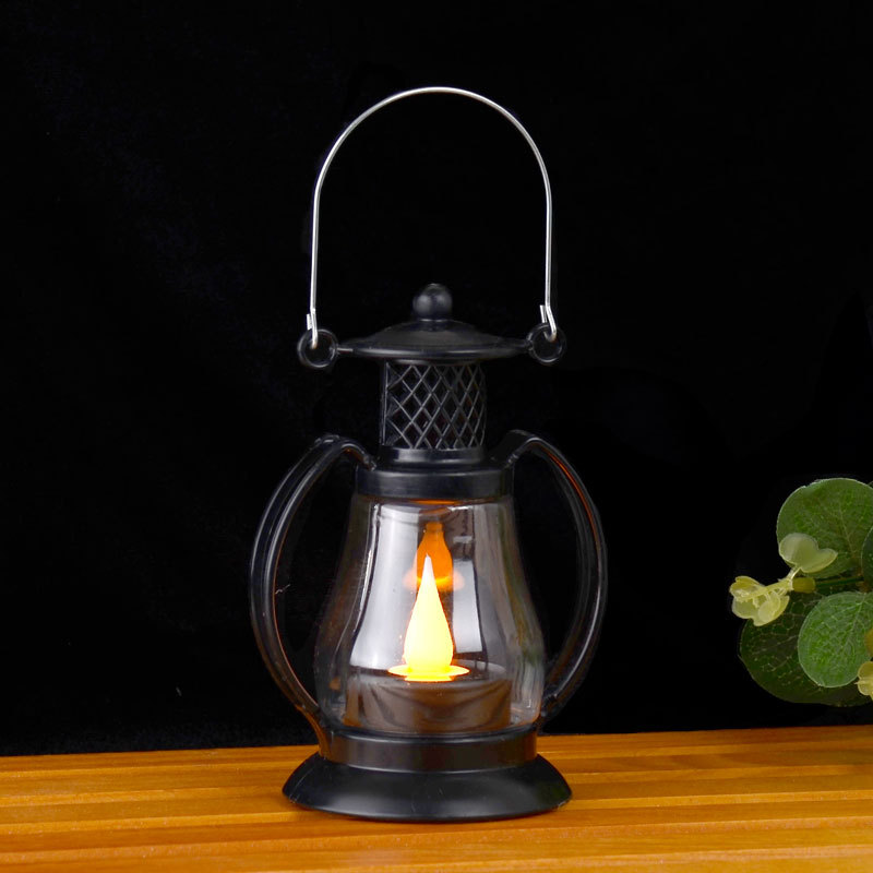 LED Electronic Candle Retro Portable Small Oil Lamp