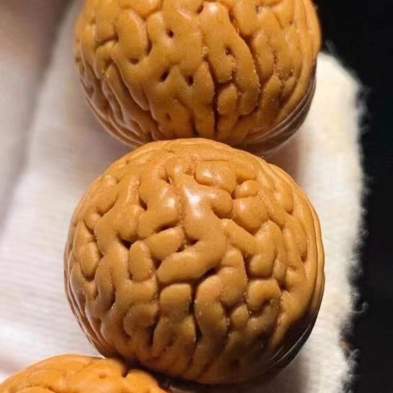 桃核手串批发脑纹山桃核男女款桃木核桃小核桃原籽文玩珠一件批发