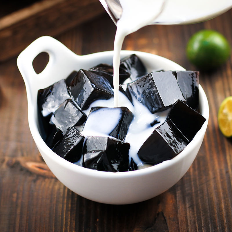 烧仙草特产草粿粉仙人草果草黑凉粉仙人板果冻龟苓膏奶茶批发跨境