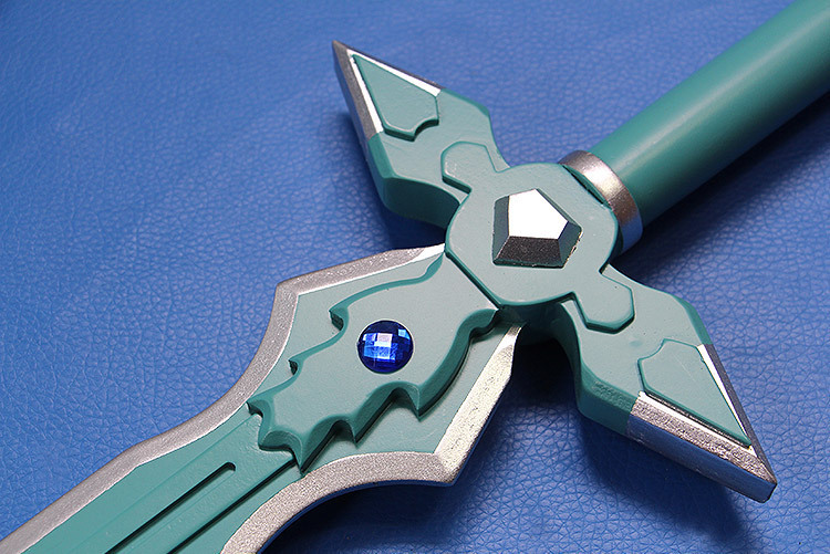 动漫周边cosplay武器道具 刀剑神域刀 阐释者黑绿逐暗者 未开刃