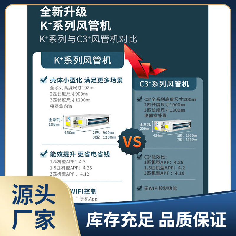 格力风管机4p一级变频中央空调一拖一 fg8.