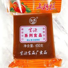 正宗天津特产大块山楂糕老式京糕果脯蜜饯山楂制品450g果丹皮