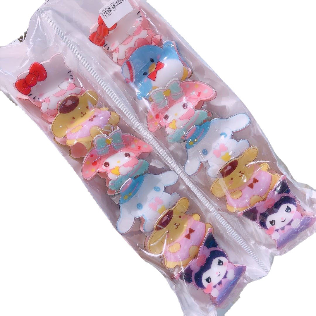 Cute Cartoon Cinnamoroll Babycinnamoroll Merlot Cat Acrylic Grip Back of Head Bangs Catch Girl Internet Celebrity Shower Updo