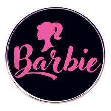 芭比娃娃胸针Barbie芭比别针胸章金色合金徽章配饰