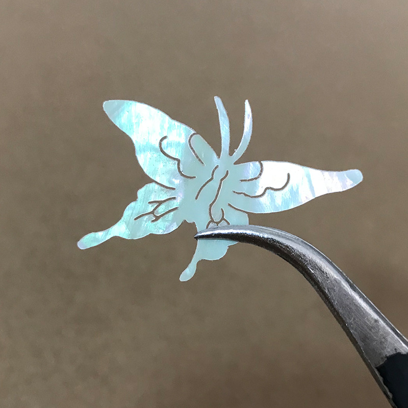 锦贝螺钿片手工雕花贝壳拼花彩贝吉他珠宝盒首饰盒镶嵌料昆虫