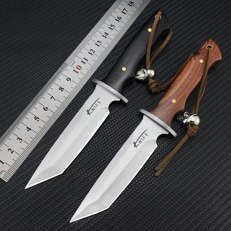 小翼虎户外刀具防身军工刀生存刀野外求生军刀随身小刀战术直刀