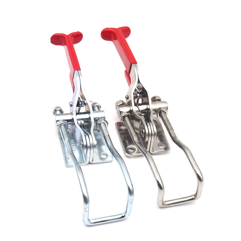 门闩式弯钩自锁快速夹具夹头40341锁夹搭扣箱扣压紧器