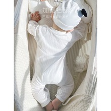儿衣服纯棉初生婴儿连体衣夏季空调服薄款0到3个月刚出生小孩
