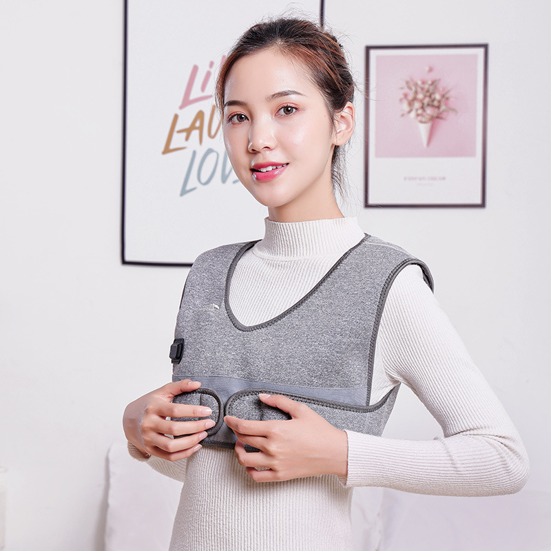 Cross-Border Electric Heating Shawl Cervical Spine Waistcoat Back Heating and Warm-Keeping Cold-Proof Moxibustion & Hot Compress Vest Shoulder Pad Massager