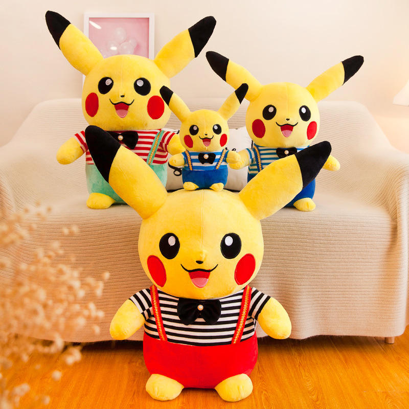 Wholesale Plush Toy Cute Pikachu Pillow Dolls for Clawing Night Market Stall Toy Creative Gifts for Children