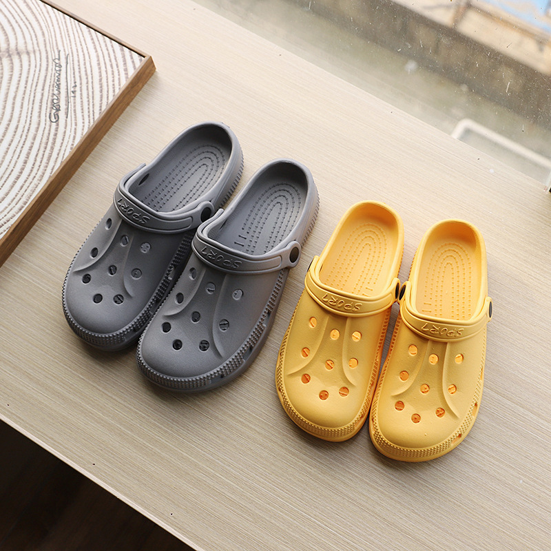 批发沙滩鞋diy裸鞋洞洞鞋家居拖鞋eva防臭防滑女居家浴室踩屎感男