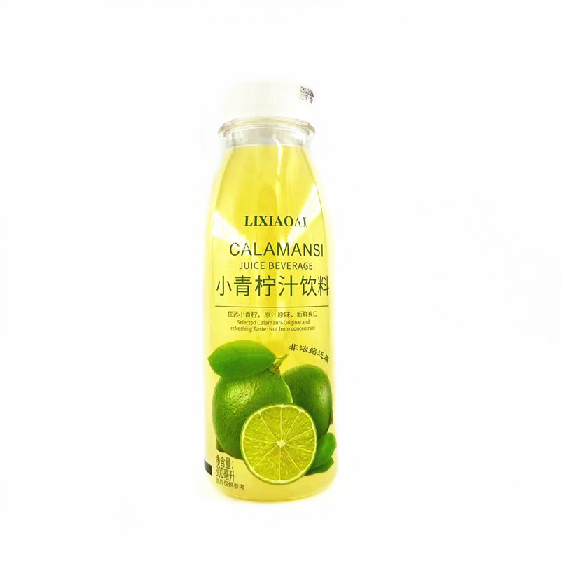 李小艾鲜榨果汁 网红小青柠柠檬饮料300ml*12瓶/箱