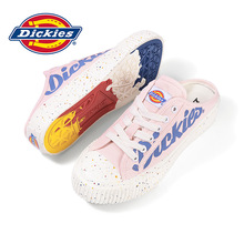dickies帆布鞋女2024年夏季新款透气薄款包头半拖鞋女穿外一脚蹬