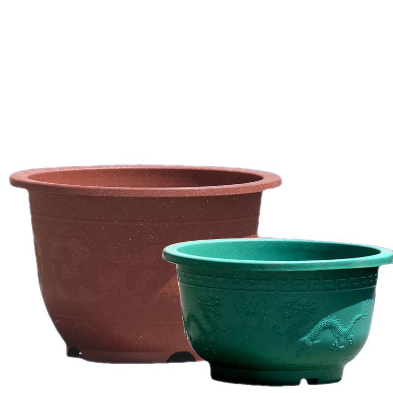 龙缸盆加厚欧式大号塑料花盆特大号大种树盆果树盆景盆批发家用