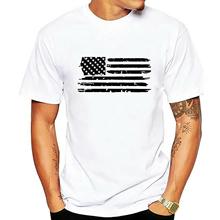 N美国独立日亚马逊TEMU跨境外贸男士国旗印花t恤基础大众圆领短袖