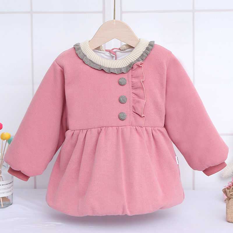 新款宝宝罩衣儿童加棉反穿衣2020秋冬0-3岁小女孩韩版罩衣外穿衣