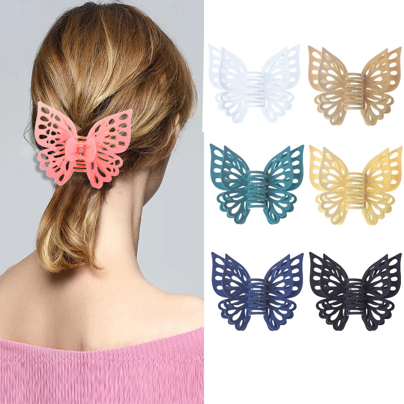 Korean Style New Internet Celebrity Hair Accessories Flower Hair Clip Back Head Updo Ponytail Hair Claw Temperament Head Clip Amazon Foreign Trade