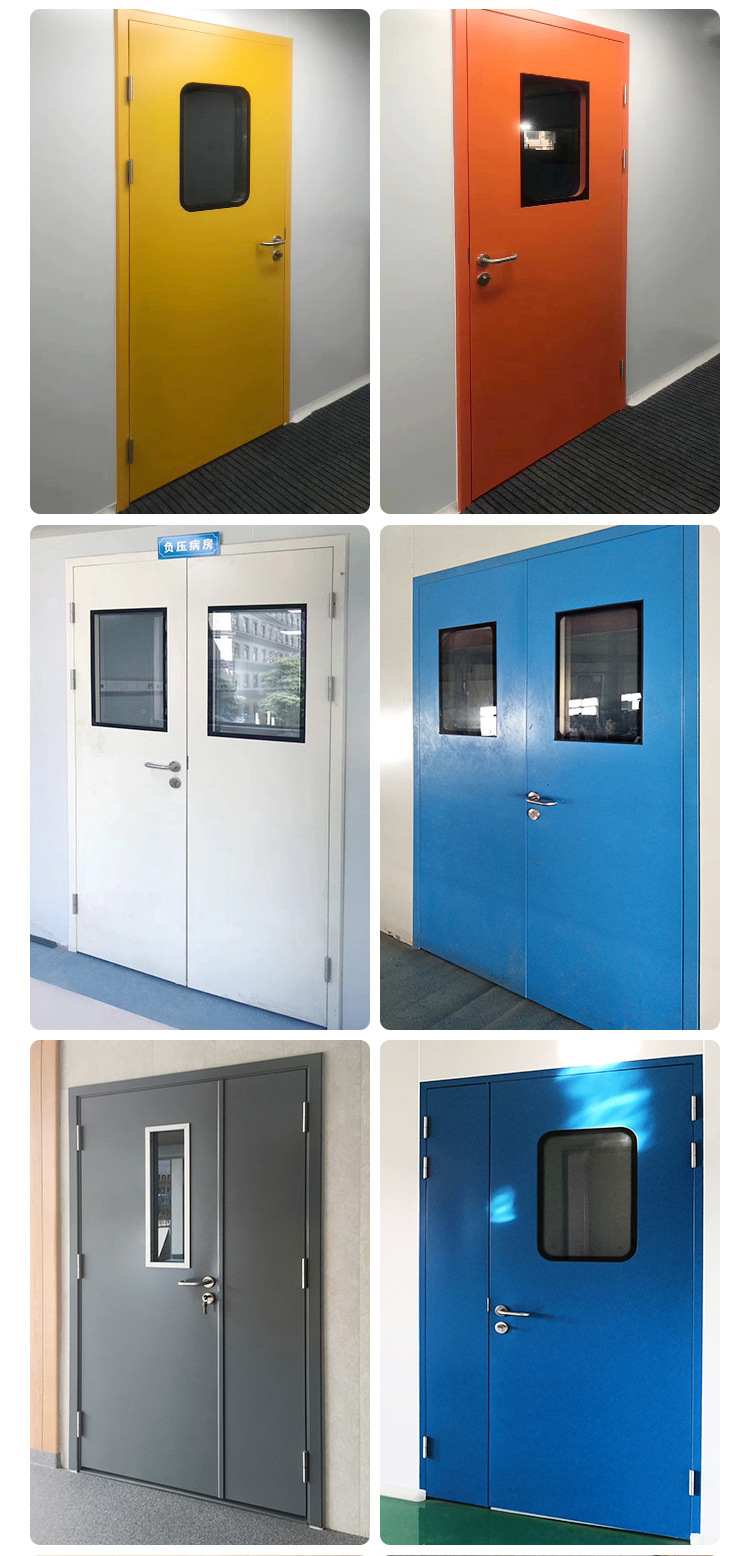 净化钢制门实验室气密门医院洁净门车间厂房钢质门单开双开通道门