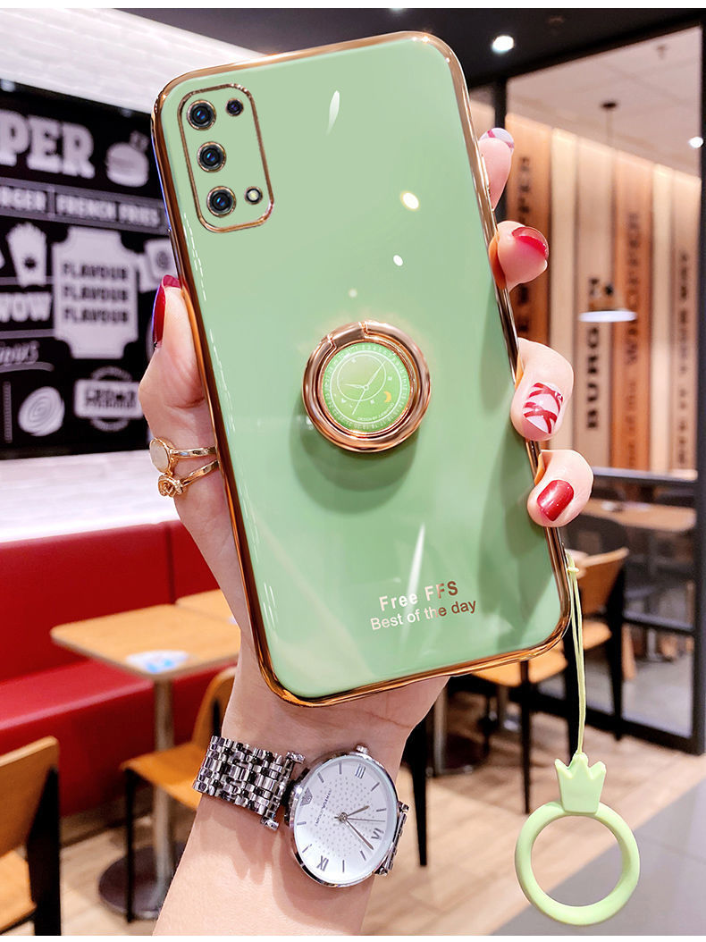 realmeq2手机壳红色真我q2女款rmx2117保护硅胶套全包软防摔支架