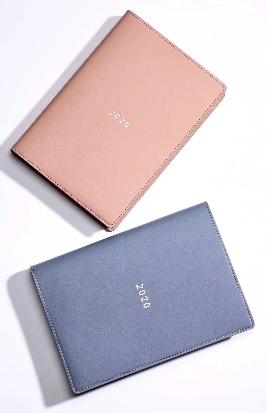 软皮油边笔记本pu 软封面插套笔记本 烫金皮革平装笔记本定做