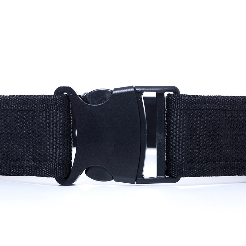 作训腰带 黑色保安腰带保安战训腰带保安外腰带帆布腰带