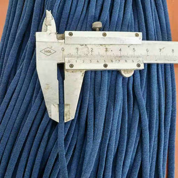 4mm日韩绒面一次性口罩绳耳带 彩色松紧绒面日本儿童泡泡纱耳绳