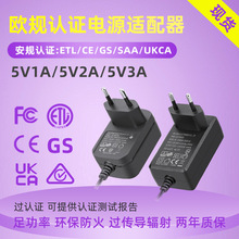 5v1a电源适配器5V2A欧规CEGSLVDEMC认证5V1A2a电波钟变压器工厂