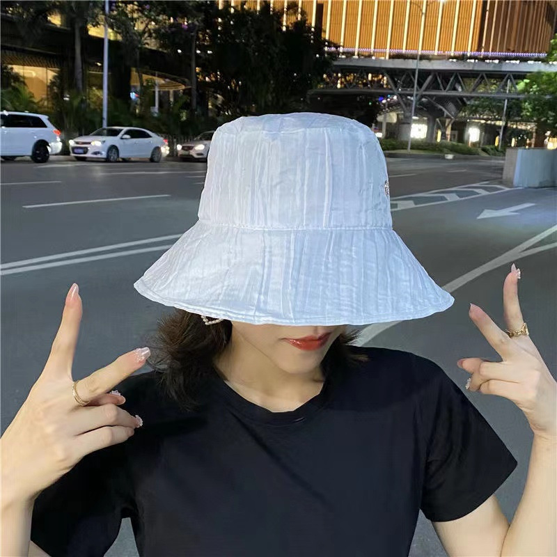 Summer Fisherman Hat Women's Big Brim Sun Protection Sun-Proof Basin Hat Outdoor Travel All-Matching Sun Hat Thin UV Protection