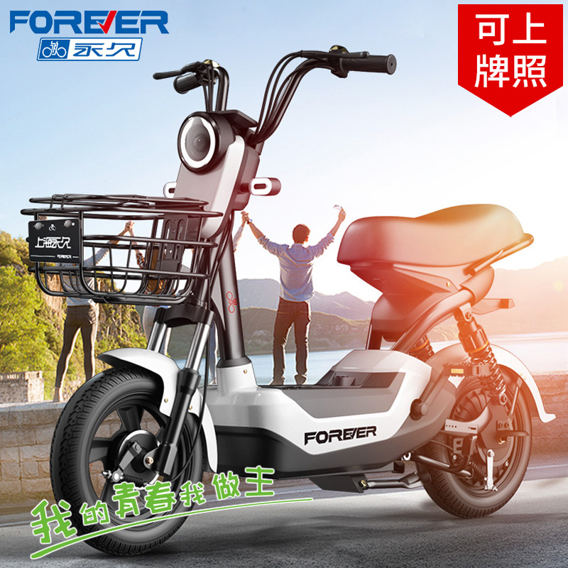 永久(forever)电动车脚蹬电摩代步电瓶车新国标电动自行车131