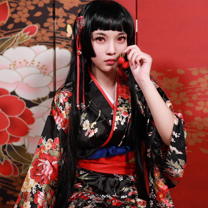 地狱少女服阎魔爱全套和服日系动漫少女coplay服装女振袖