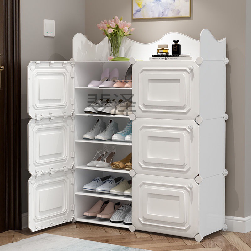 fz简易鞋柜大容量放门口多层防尘经济型鞋架子家用室内好看收纳神