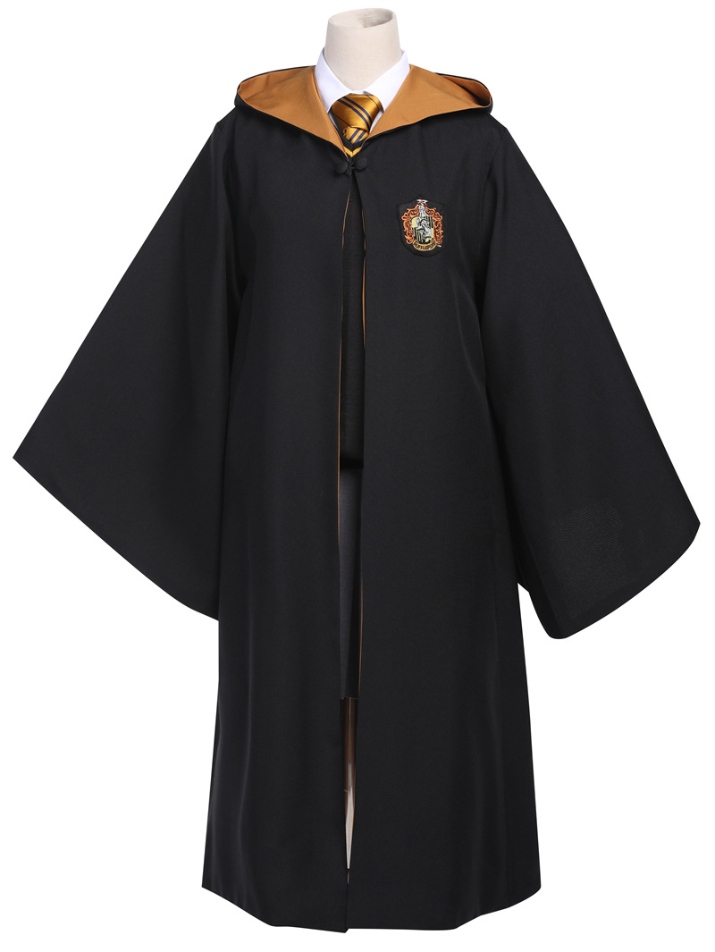哈利波特冬季毛呢魔法袍 校服披风斗篷霍格沃茨双层加绒巫师长袍