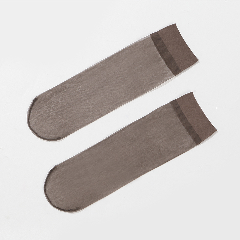 Mancel Hot Sale 5 Pairs Boxed 15d Flat Crystal Silk Thin Transparent Socks Summer Toe Transparent Invisible Short Stockings