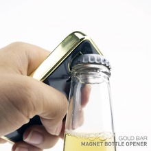 金砖磁铁啤酒开瓶器金条磁力吸起子省力开瓶器个性创意冰箱贴