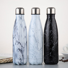 新款大理石可乐瓶 双层304不锈钢保温杯 创意随手杯水杯 工厂批发