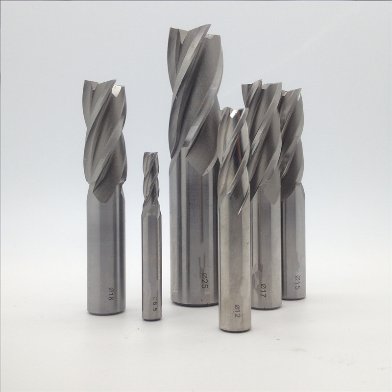 三刃铝用立铣刀 45°螺旋角双刃带 cnc电脑锣中心刀具