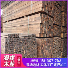 厂家批发户外赤松碳化木地板 防腐木实木板材 赤松装饰板材