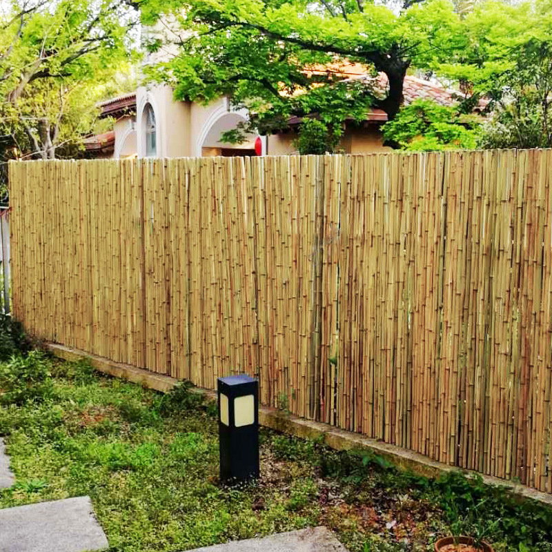 竹杆装饰防腐竹竿紫竹棍楠竹片篱笆碳化装修竹子护栏庭院花园-报价