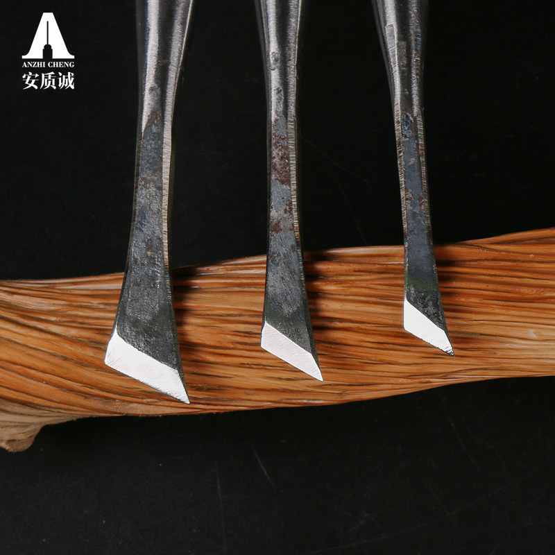 打坯斜刀斜口刀打坯刀东阳木刻雕刀边角修整刀凿花刀木工雕刻工具