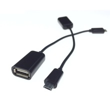 平板电脑手机V8接口OTG传输线Micro 5P转USB转换数据线U盘读卡器
