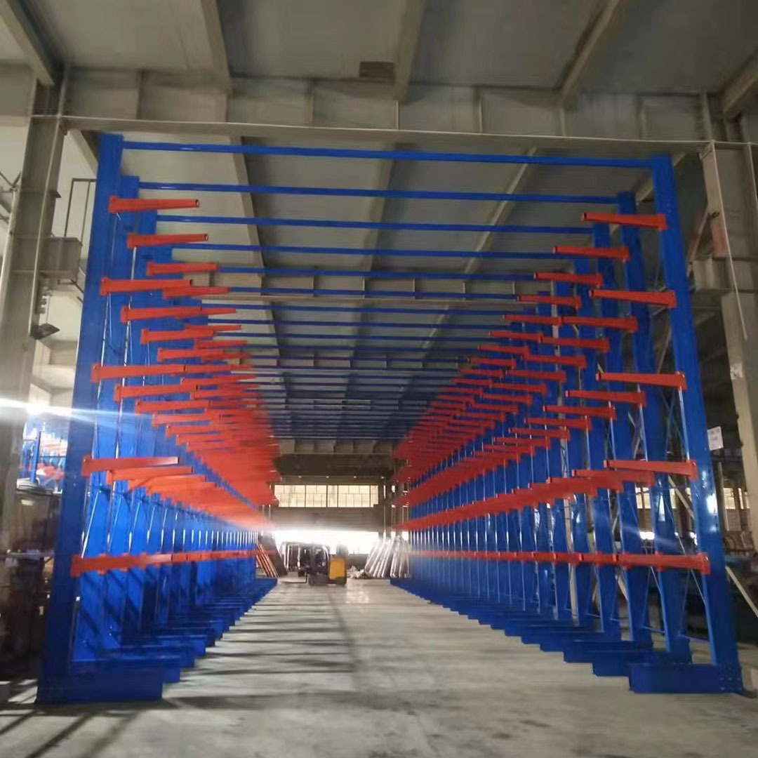 青岛源头厂家棒料存放架 高位单悬臂货架 大型钢厂钢材 材质升级