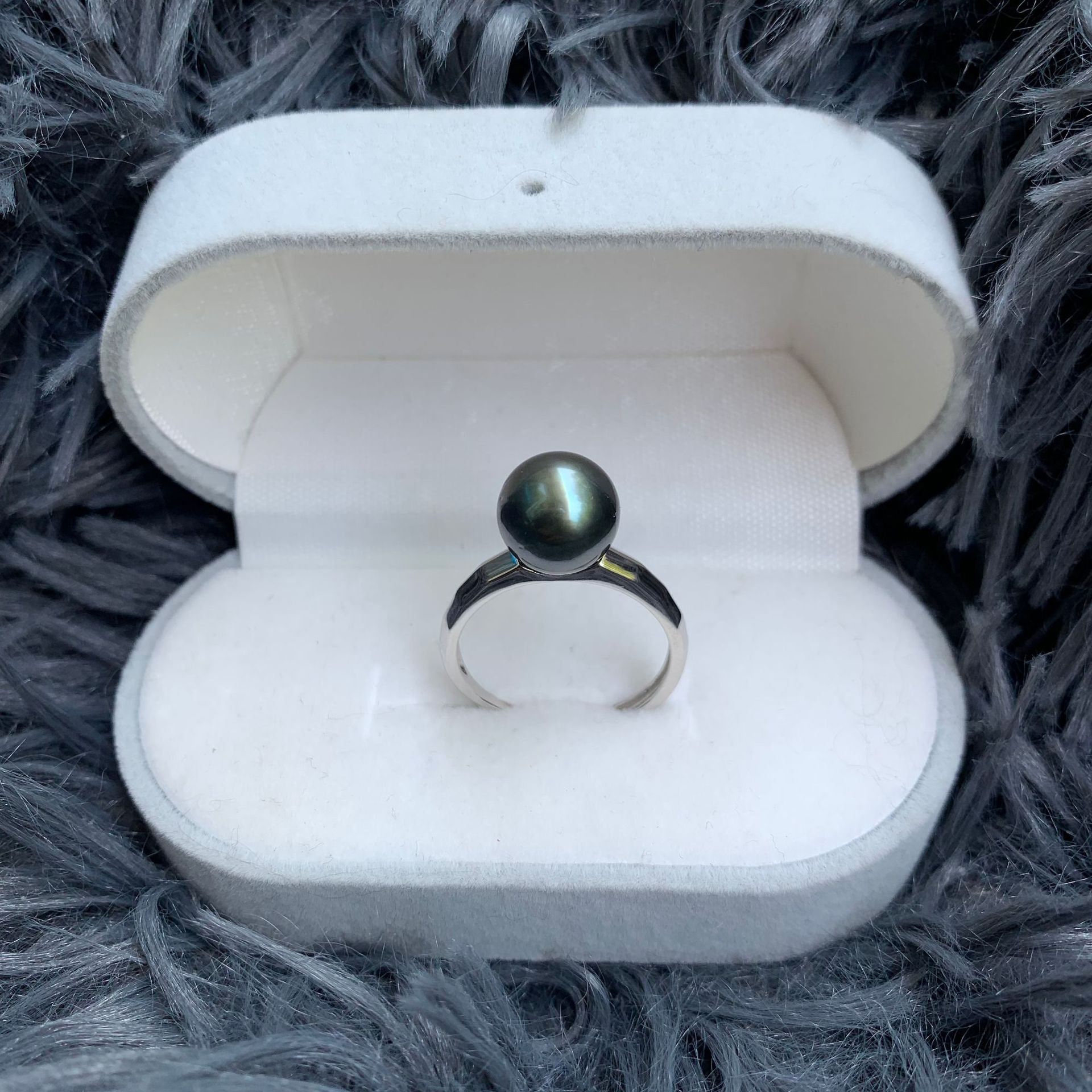 大溪地黑珍珠海水戒指9-10银戒指 精品 戒指款-阿里巴巴