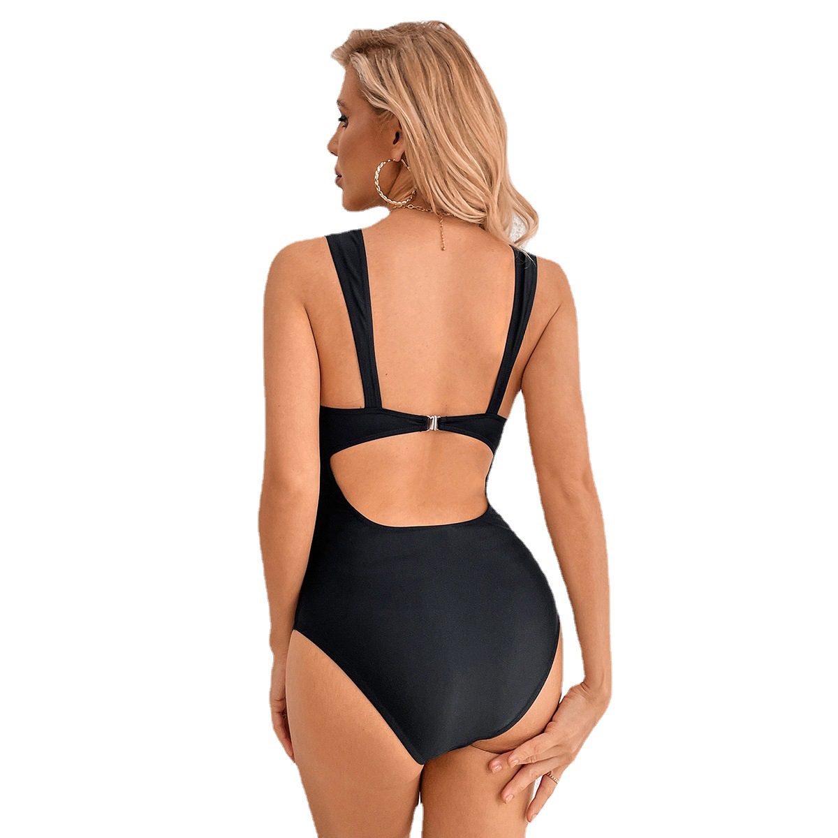 Spot Bikini 2022 New Lace European and American Foreign Trade V-neck Bikini High Waist Siamese Conservative