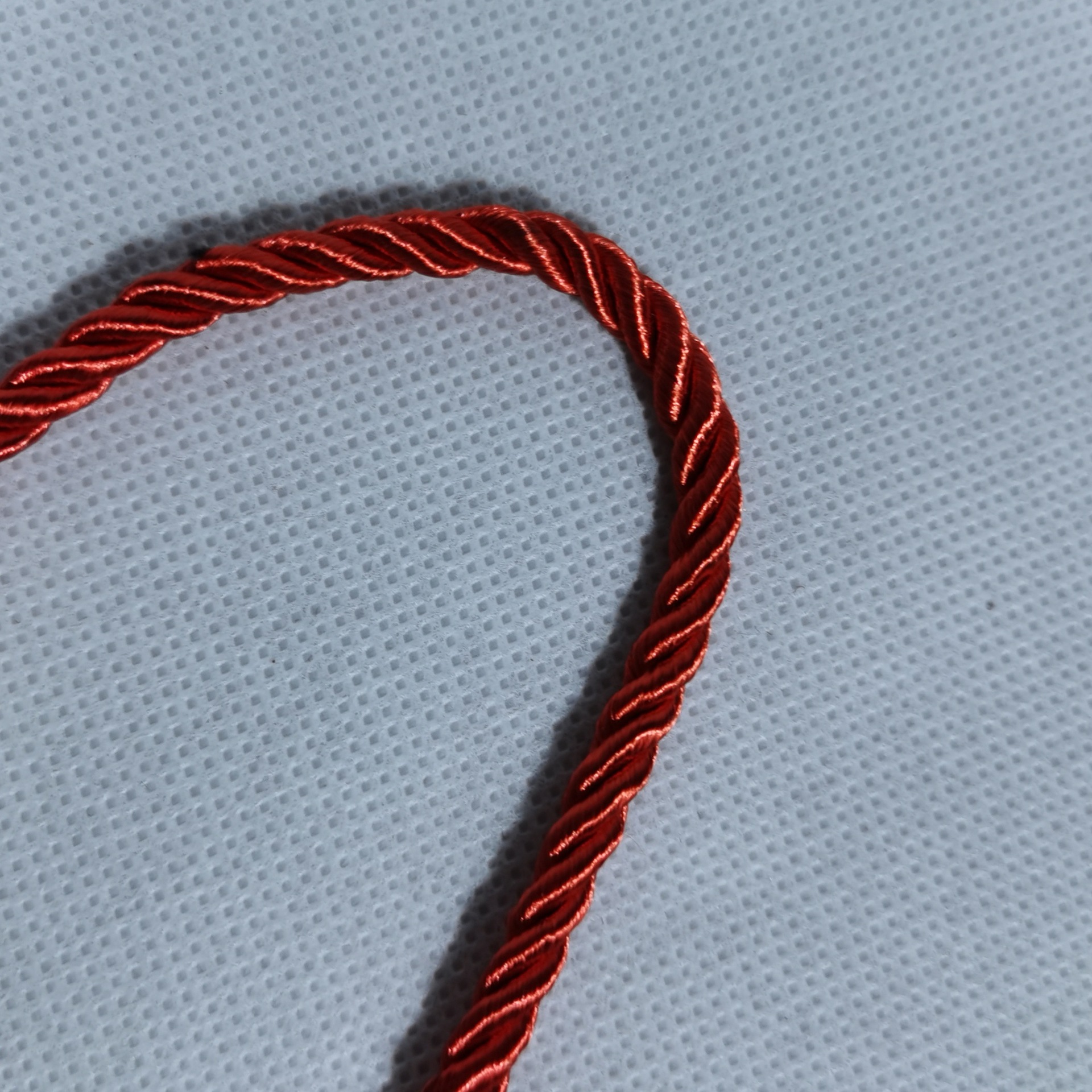 三股扭绳手提礼品绳4mm大34cm长7色打黑色qq头