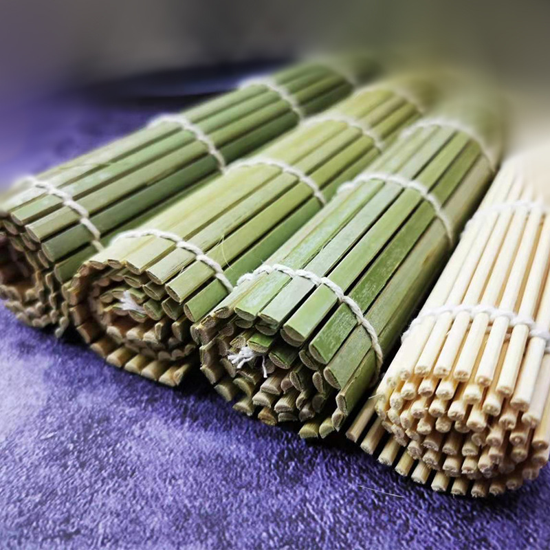 厨房小工具竹质寿司卷竹席 白青皮寿司卷寿司帘竹垫批发竹卷帘