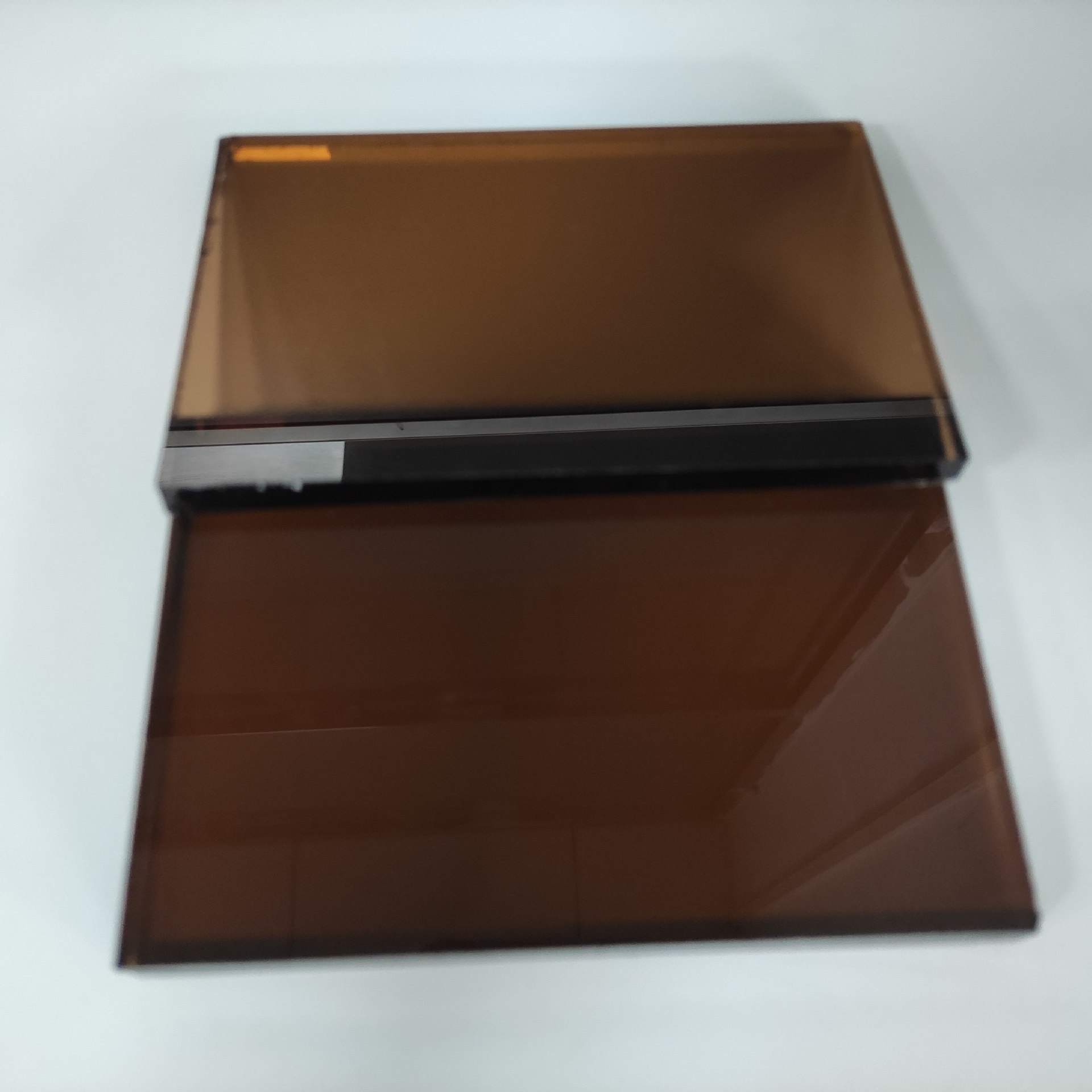 茶玻棕玻茶色钢化玻璃钢化玻璃310mm按图磨边