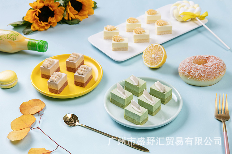 三角小方马芬茶歇蛋糕甜点会议婚礼酒店点心慕斯蛋糕下午茶自助餐