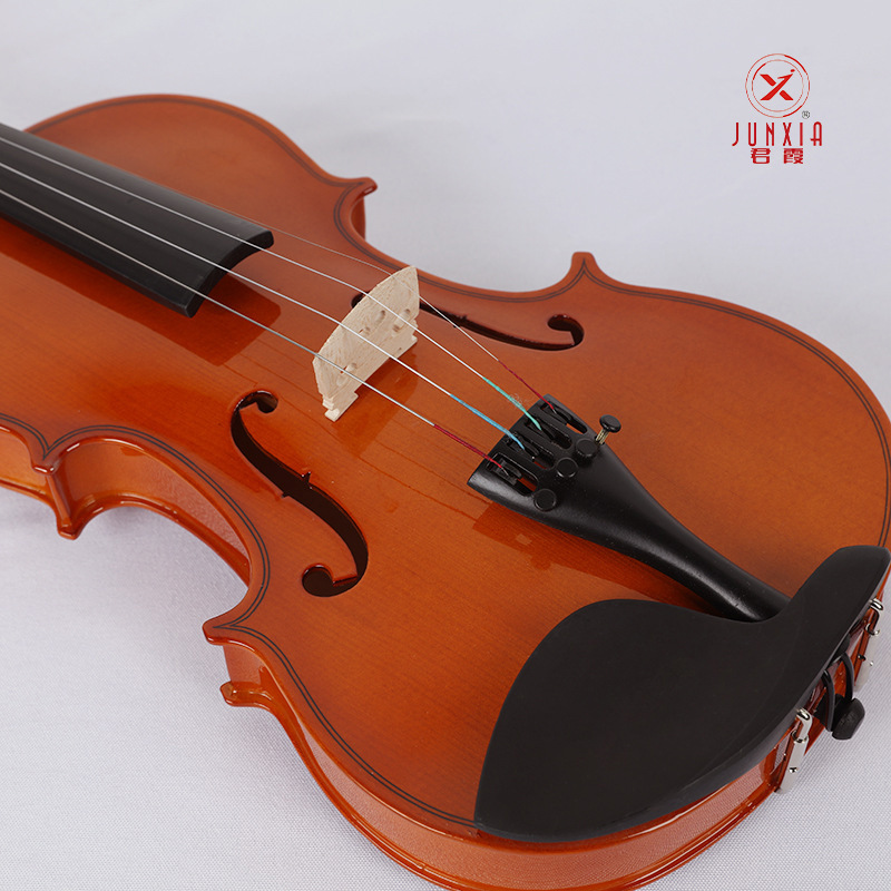Wholesale Beginner Practice Spruce Solid Wood Violin 4/4 3/4 1/2 1/4 General Level Practice Entry Musical Instrument