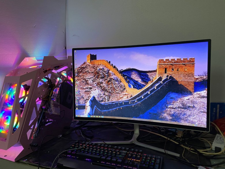 适用2k高清屏32寸长城e3293大曲面1800r二手原装电脑显示器秒aoc