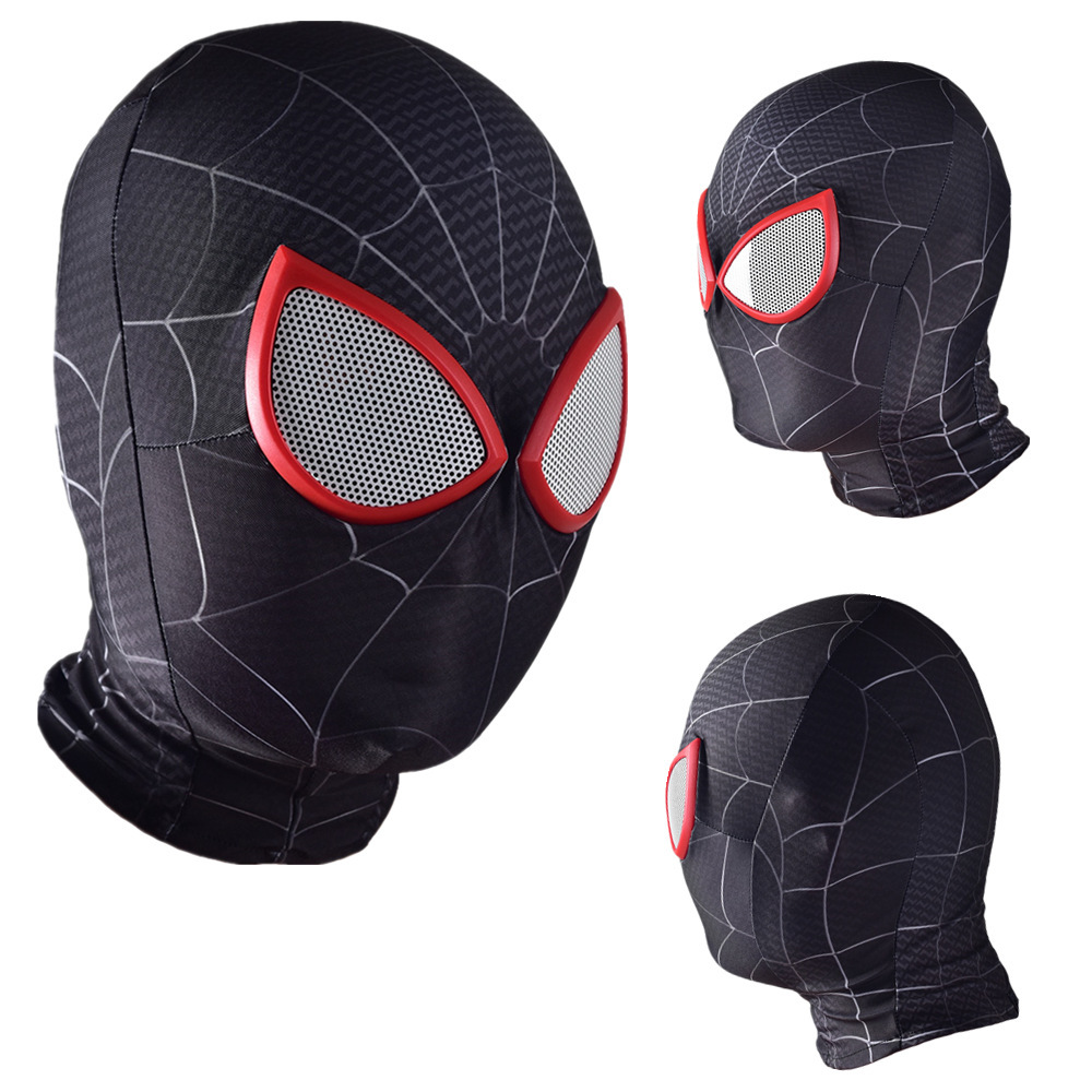 莱卡3d数码印花万圣节骷髅cosplay成人儿童紧身衣服装头套面具